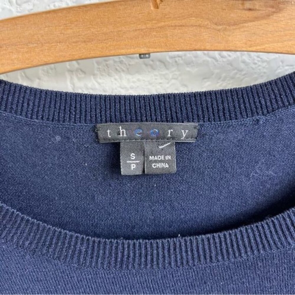 Theory Wool Knit Color Block Sweater - image 6